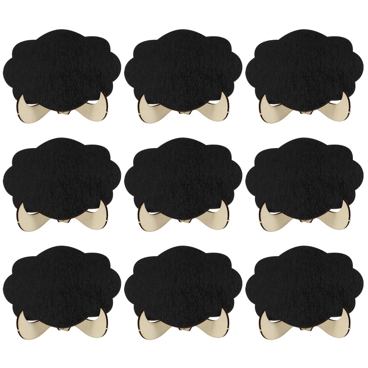 HOMSFOU 10sets Mini Chalkboard Erasable Blackboard with Stand for Home Decor Weddings, Name/Place Cards, Food Labels, Table Numbers Party Favors and