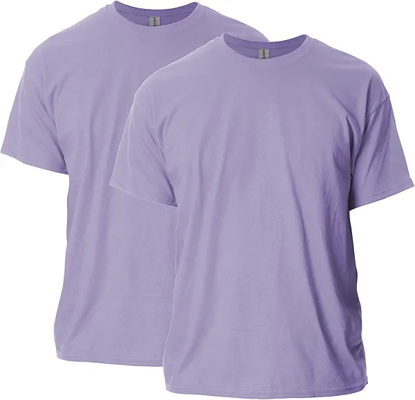 Gildan Unisex Adult Ultra Cotton T-shirt, Style G2000, Multipack, Orchid (2-pack), X-Large US