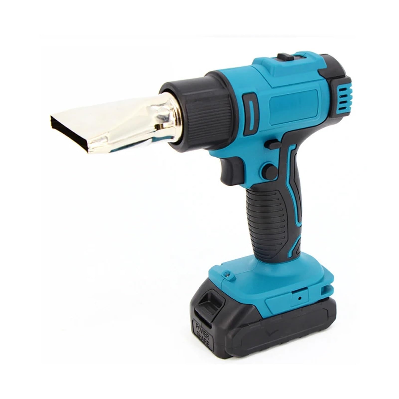 Opalarka 1200W Elektryczna Gorąca Wiatrówka Bezprzewodowy Pistolet Spawalniczy Do Folii Termokurczliwej Z Dyszą Do Akumulatora 18V Do obkurczania PCV, rękodzieła, usuwania farby, fo(With 1 battery)