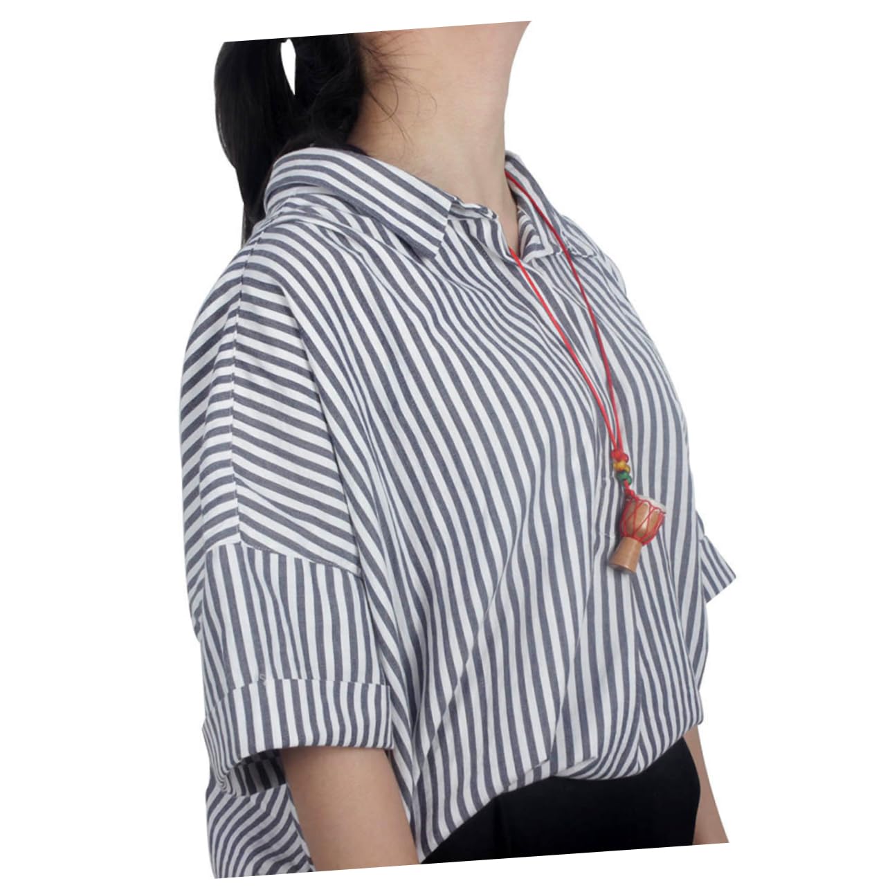 SUPVOX Mini African Drum Necklace Wood Drum Keychain Men's Drum Jewelry African Drum Accessories Music Lover's Dec