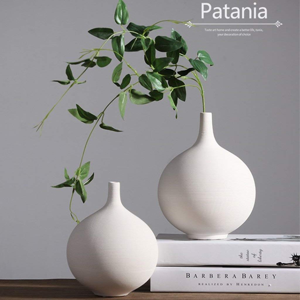2 vasi in ceramica per fiori, da tavolo, decorazione per matrimoni, idea regalo, misura L