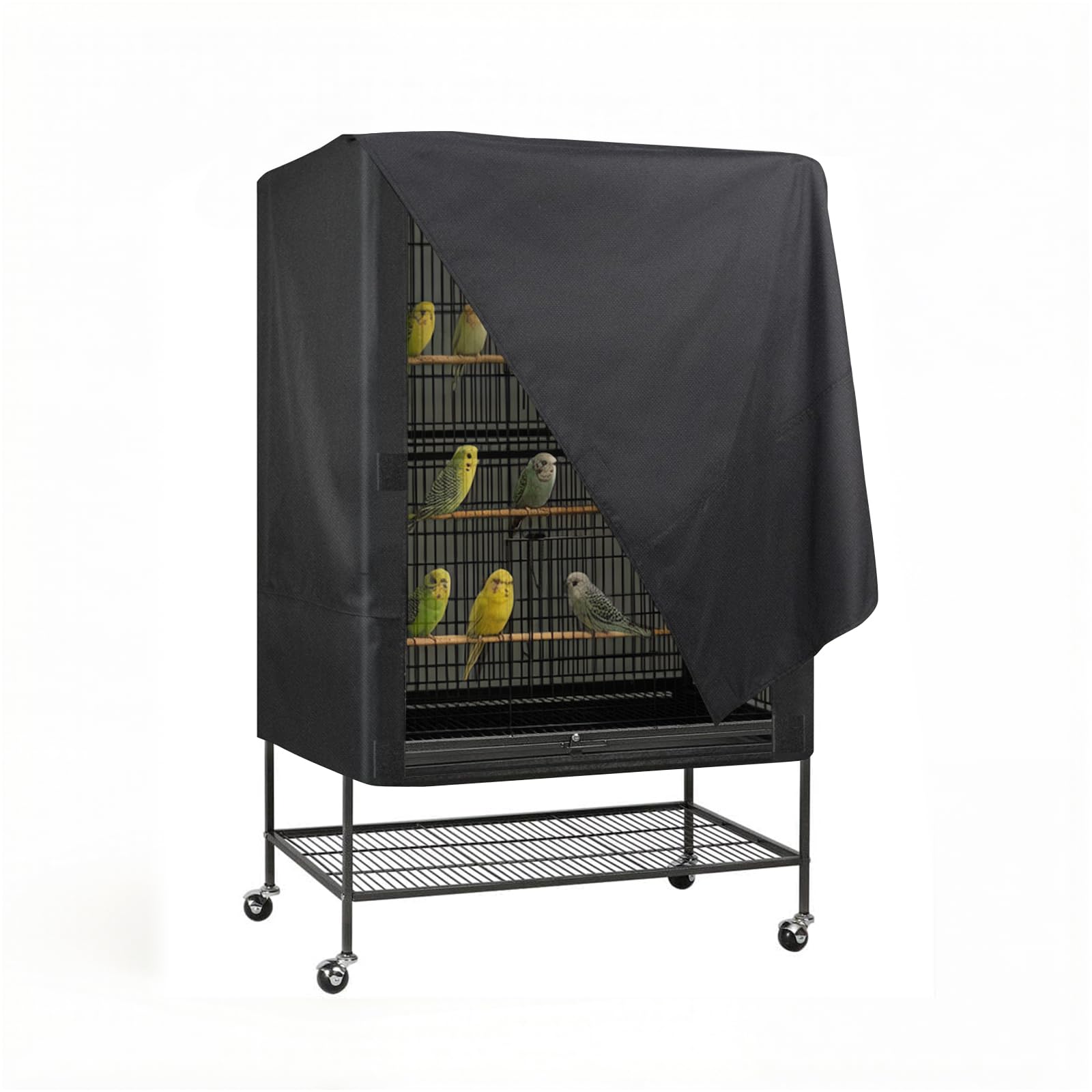 Housse de cage à oiseaux pour salon calme bâche zippée LIROPAU