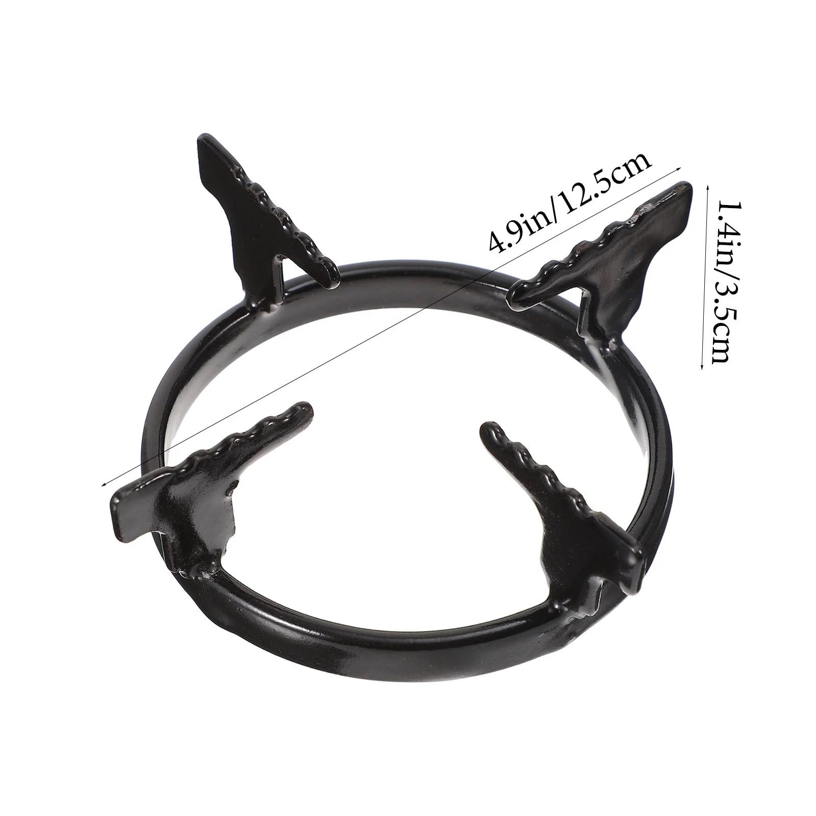 Support Wok Pour Gaz Support de cuisinière à gaz, 2 pièces, supports de casseroles, anneau de cuisinière en fonte, dessous de plat antidérapants, anneau de Support de table de cuisson, poêle