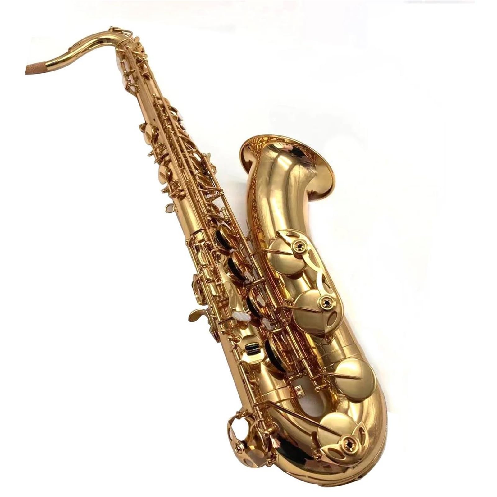 Sassofono tenore in ottone EB laccato oro