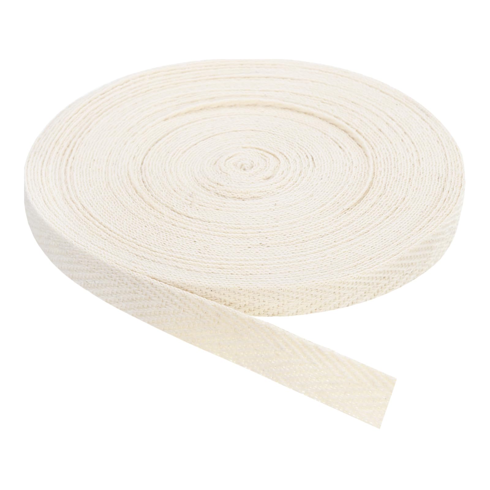 Nastro Twill In Cotone - 10M X 10mm Motivo Herringbone Per Borse, Abbigliamento E Fai-Da-Te