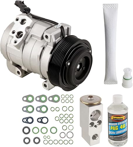 Kit de reparación de compresor de CA y AC para Dodge Ram Cummins 6.7L Diesel 2012 - Incluye secador, válvula de expansión, aceite y juntas tóricas -
