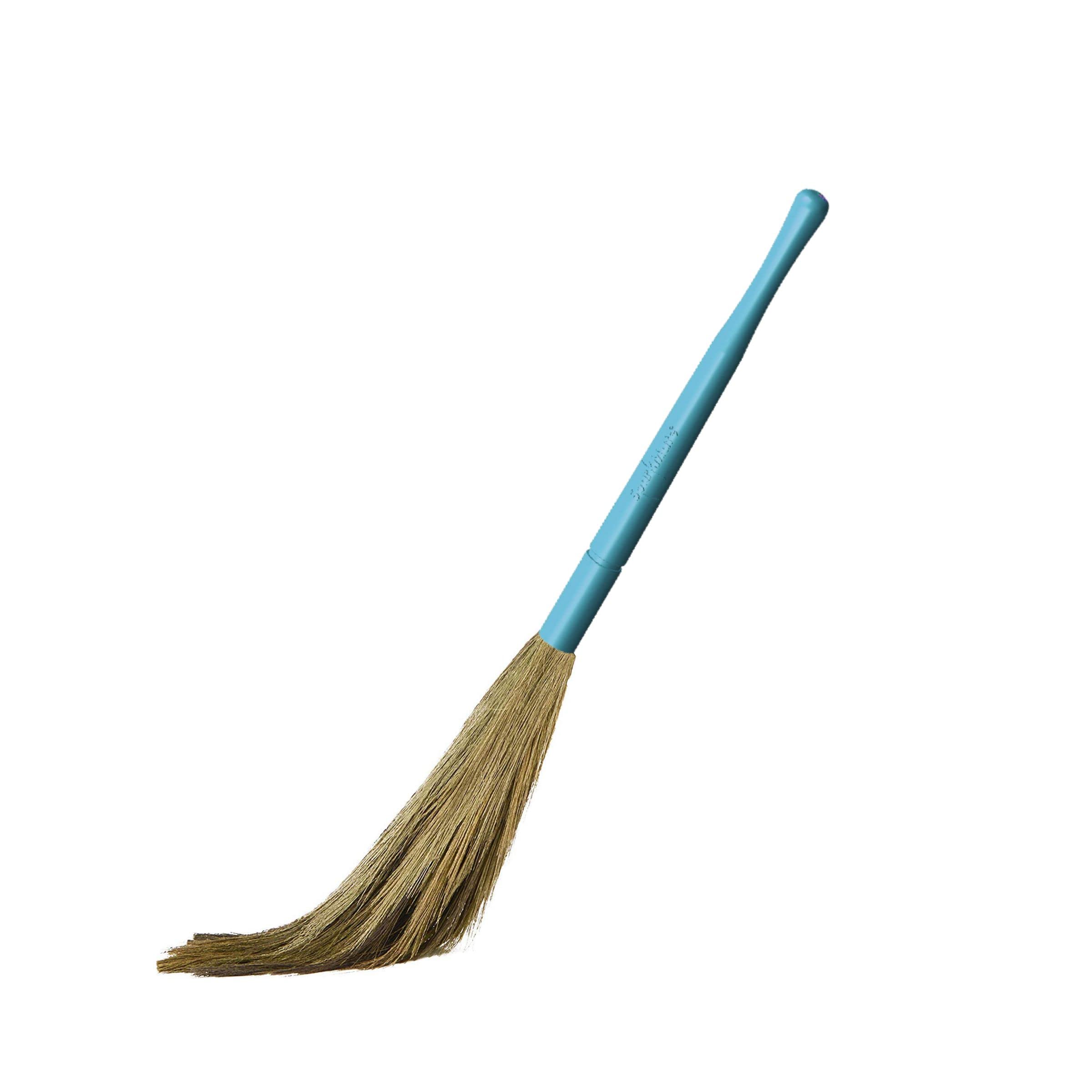 Sparkmate By Crystal Commando Grass Broom/Phool Jhadu (Hard_Floor, Plastic Handle, Assorted)