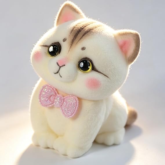 Handmade Taba Squishy Cat Toy, Cute Squishy Stress Relief Fidget Kitten Toy