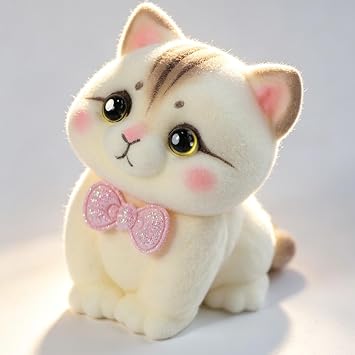 Handmade Taba Squishy Cat Toy, Cute Squishy Stress Relief Fidget Kitten Toy