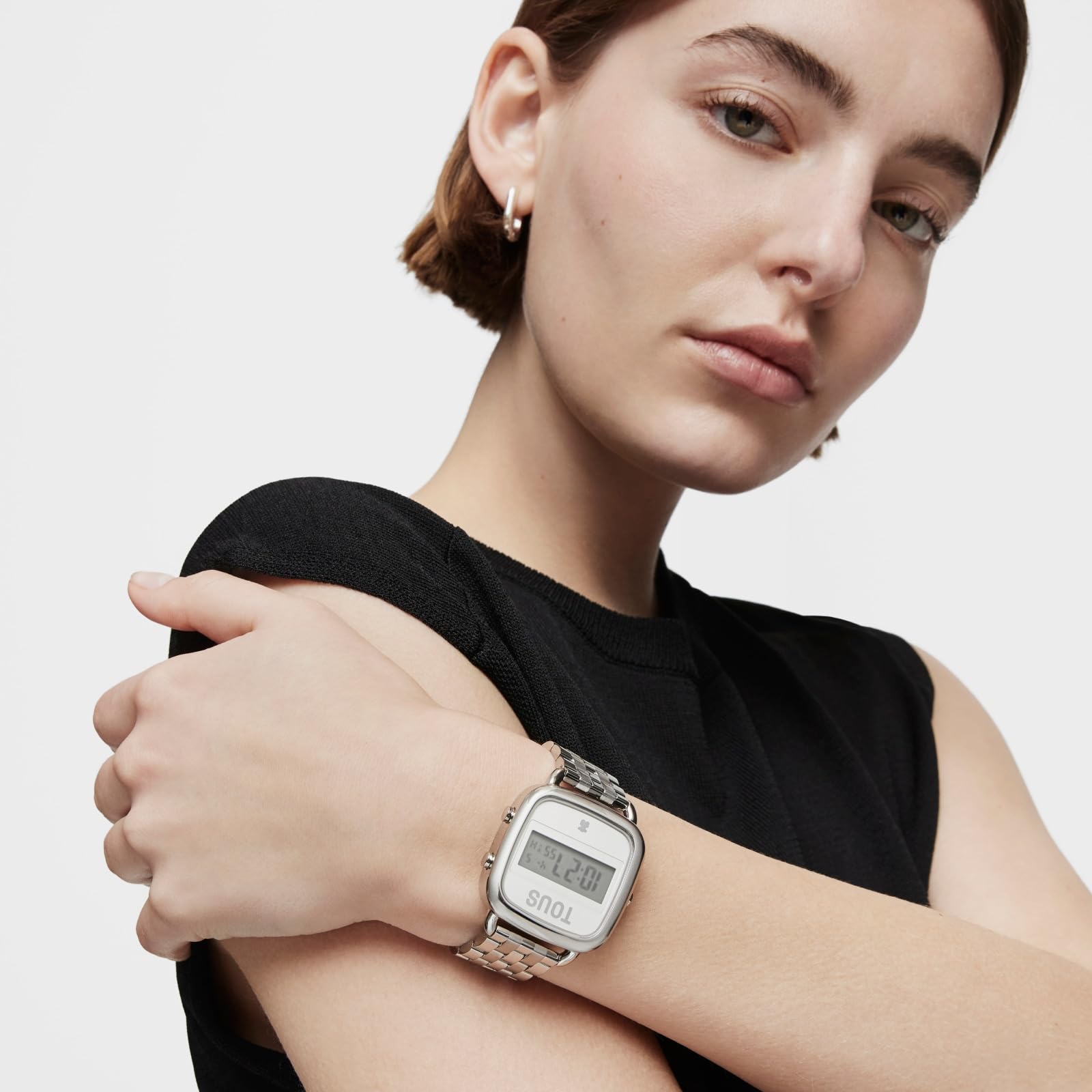 TOUS Watches d-Logo Reloj para Mujer Digital de Cuarzo con Brazalete de Acero Inoxidable 200351021