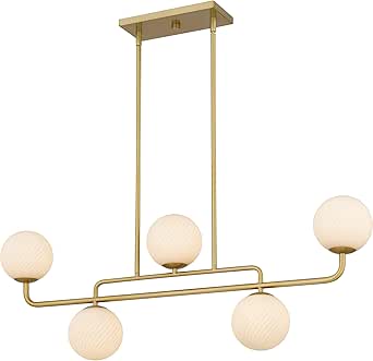 Quoizel Regis 5-Light Brushed Gold Island Light