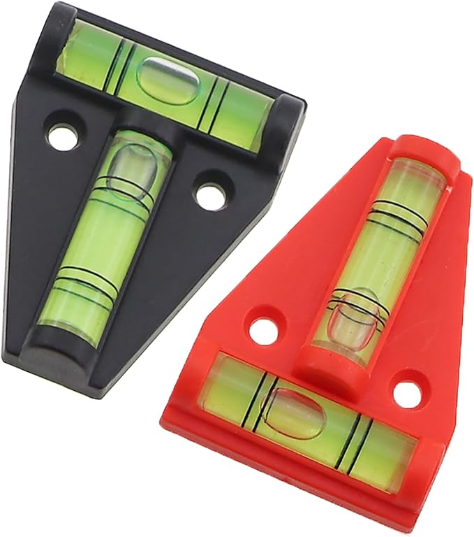 Juego de 6 Niveles Tipo T Mini con 2 Burbujas, Negro y Naranja miniatura 3