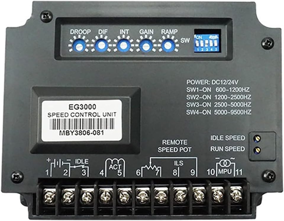 Motor Speed Control Module Generator Speed Control Board EG3000 Electronic Speed Governor