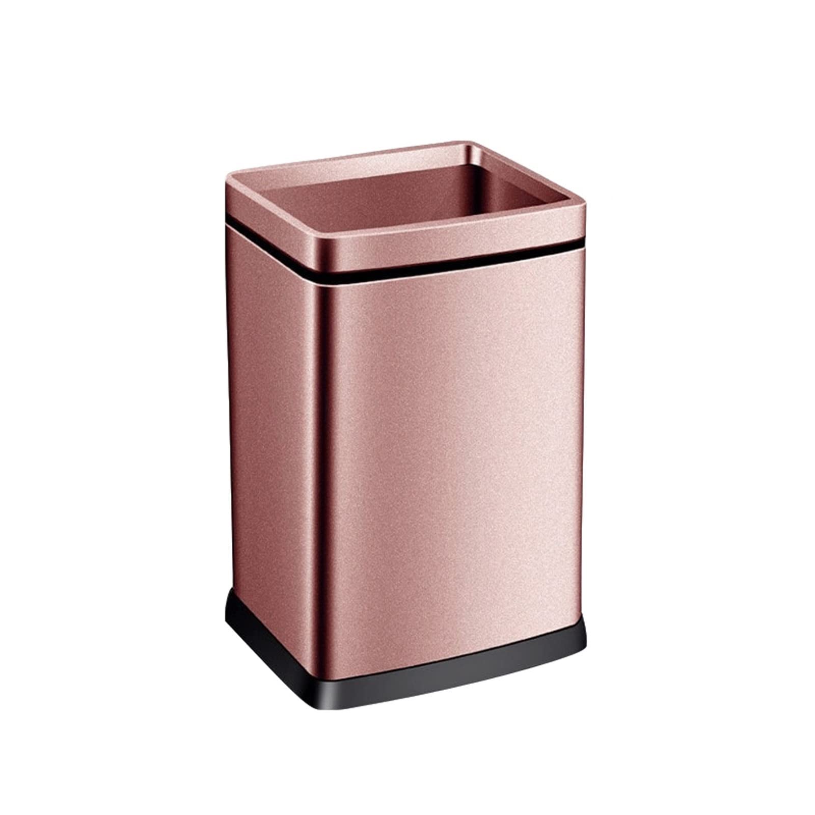 Sdydsge One Color Bin， 12L/15L/18L/25 Kitchen Bathroom Toilet Stainless Steel Garbage Cans Homecovered Large Liviroom Simple Office Waste Paper Basket/Color/White