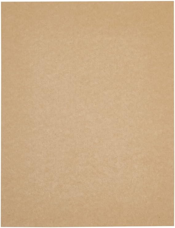 Best Paper Greetings Cardstock Paper Sheets - 8.5 x 11 In, 120 GSM, 48-Pack, Brown - Kraft Paper Cardstock for Invitations, Announcements & Crafts
