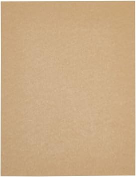 Best Paper Greetings Cardstock Paper Sheets - 8.5 x 11 In, 120 GSM, 48-Pack, Brown - Kraft Paper Cardstock for Invitations, Announcements & Crafts