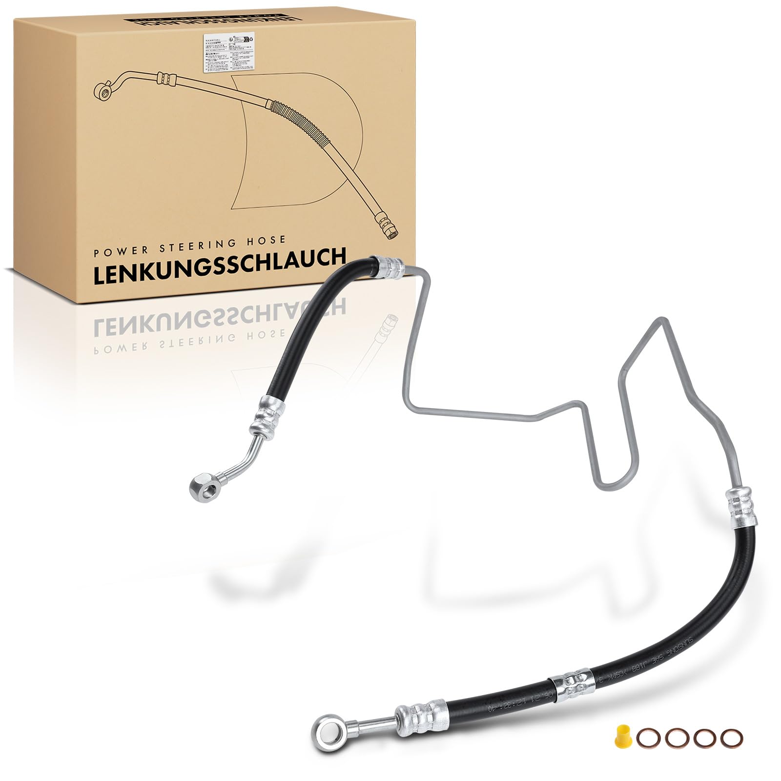 Frankberg Tuyau de direction assistée 1J0422893BS | Compatible avec: Golf IV Variant 1J5, B.o.r.a 1J2, A3 8L1, Fourgonnette Golf IV 1J1