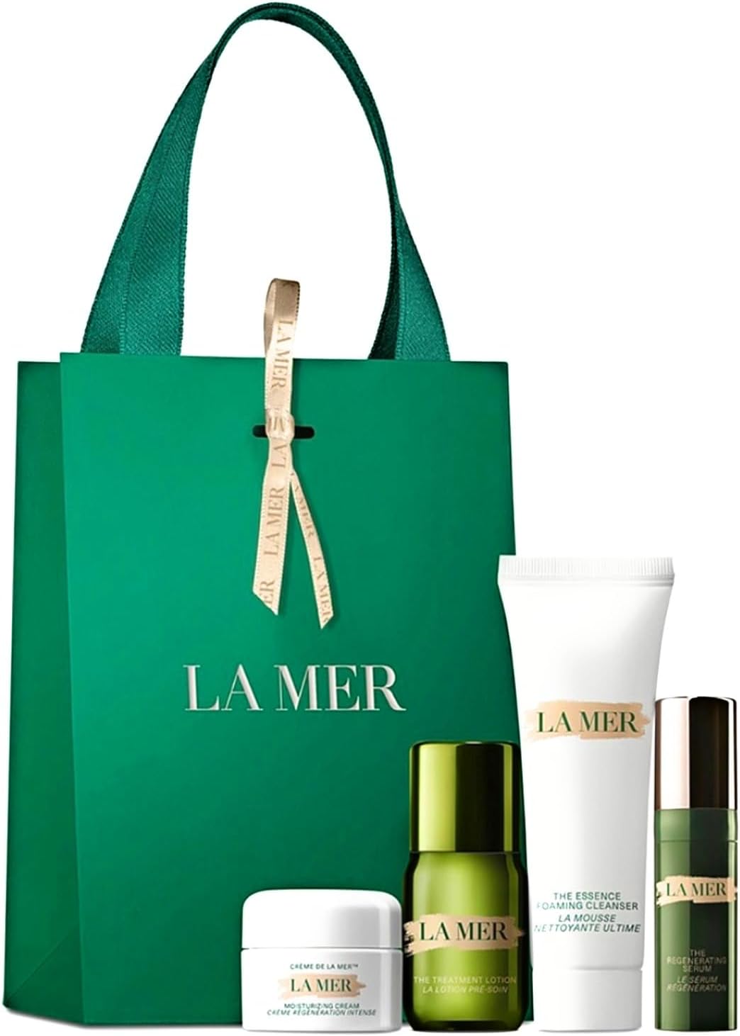 La Mer Skincare Travel Size Gift Set Moisturizing Night Cream, Intensive Revitalizing, The Treatment Lotion