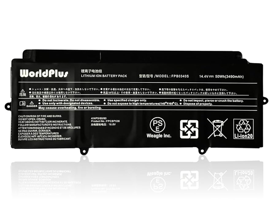 Amazon.co.jp: WorldPlus FPB0340S FPCBP536 バッテリー 富士通
