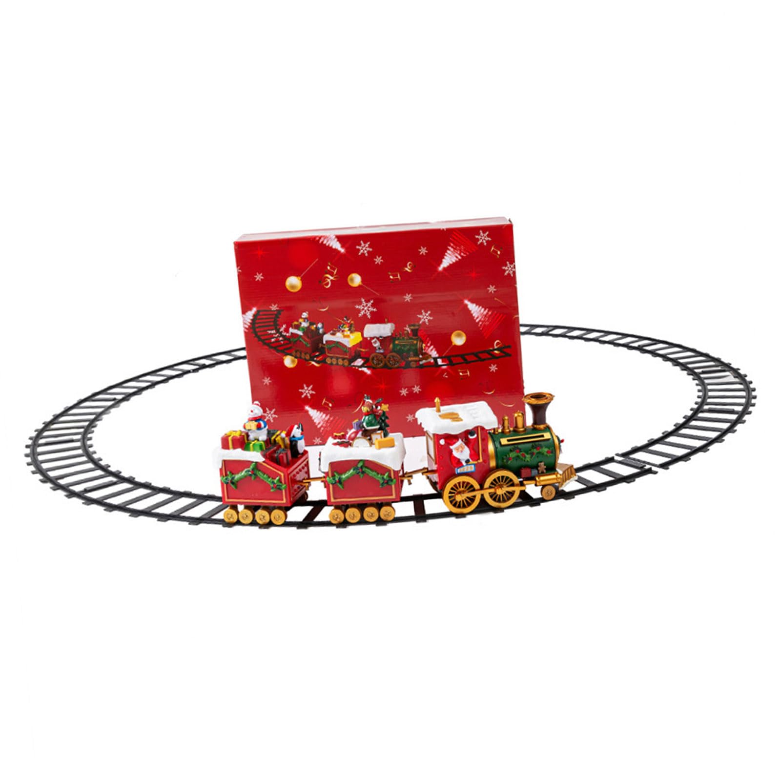 Amazon.co.jp: DIDILLX 電気クリスマストレインセット 音楽とライト