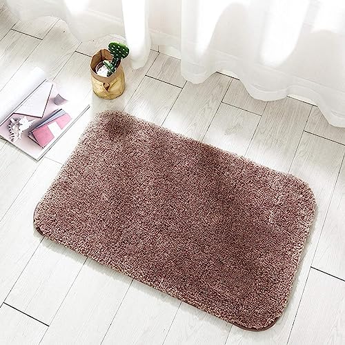 バスマット 速乾 40×60cm 5color 洗面所マット ブラウン おしゃれ 浴室マット バスマット 吸水 40x60cm トイレマット 防臭 玄関マット 抗菌 お風呂 ホテル 足ふきマット マイクロファイバー かわいい 快適 北欧 滑りにくい 洗える