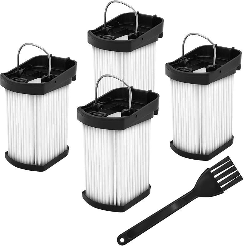 4 Pack Handheld Vacuum Filter Fits for Shark Wandvac Cordless Hand Vacuum | WV410CO WV401BL WV410WH WV410PR WV401PK WV403BR WV410BL WV410GN WV410TL, Compare to Part XFFWV400