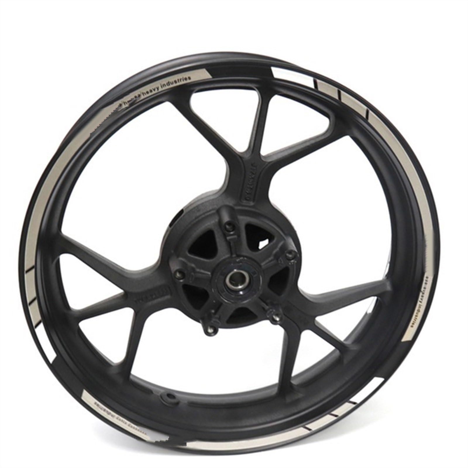 Motorcycle Wheel Stickers Reflective Rim Motorbike Waterproof Decals for Kawasaki for VERSYS 1000 Decorative(Color12)