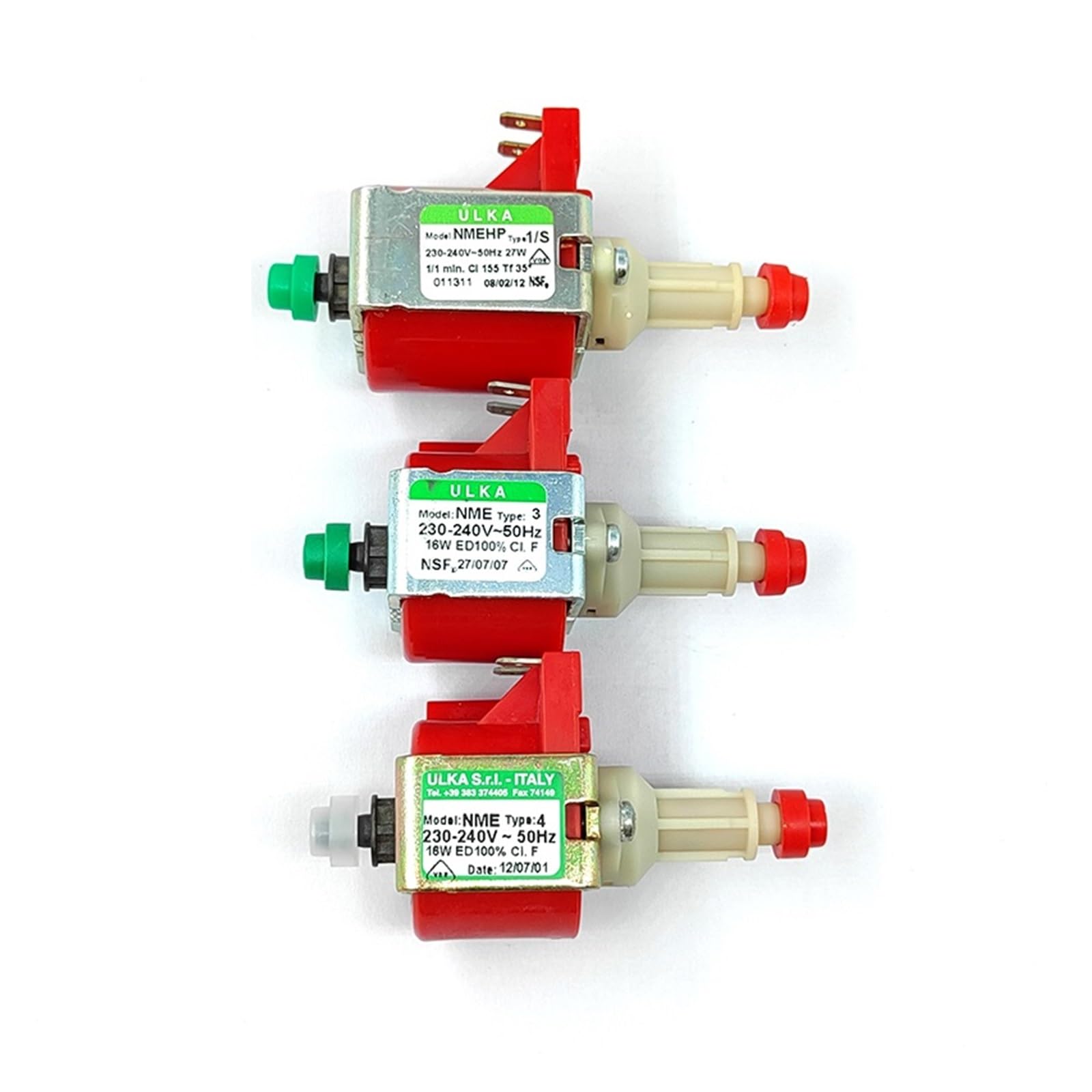 FFYTRGQWU NME3 NME4 AC 220-240V Electromagnetic Water Pump High Pressure Flow for Coffee Machine Cleaner Iron B
