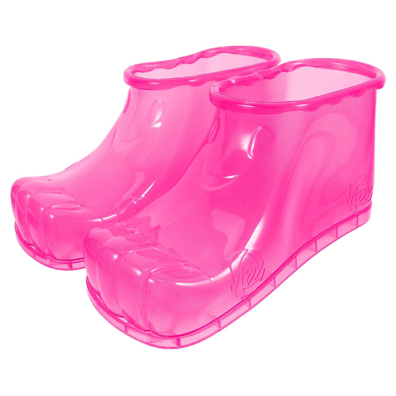1paio di scarpe da pediluvio per rilassanti pediluvi per piedi portatili, stivali in pvc per massaggi e applicazioni familiari facili da pulire