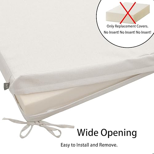 Miniatura 5 de Magpie Fabrics Juego de 2 fundas de cojín para patio (solo funda de repuesto, sin relleno), funda de cojín impermeable para interiores y exteriores