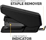 Fellowes LX840 EasyPress Office Stapler, Effortless One-Touch Small Stapler for Classroom, Home and Office, Holds Half Strip of Staples, 25 Sheet Capacity, Black