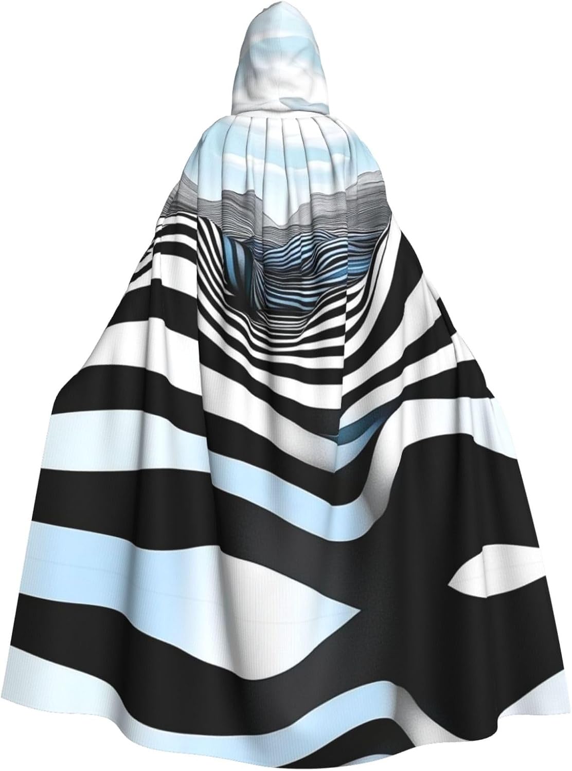 Black paint flowing Unique Darkness Poncho Shawl - Customizable Wearable Blanket for Women, Perfect Halloween Costume Accessory, Knight, Akatsuki, and More