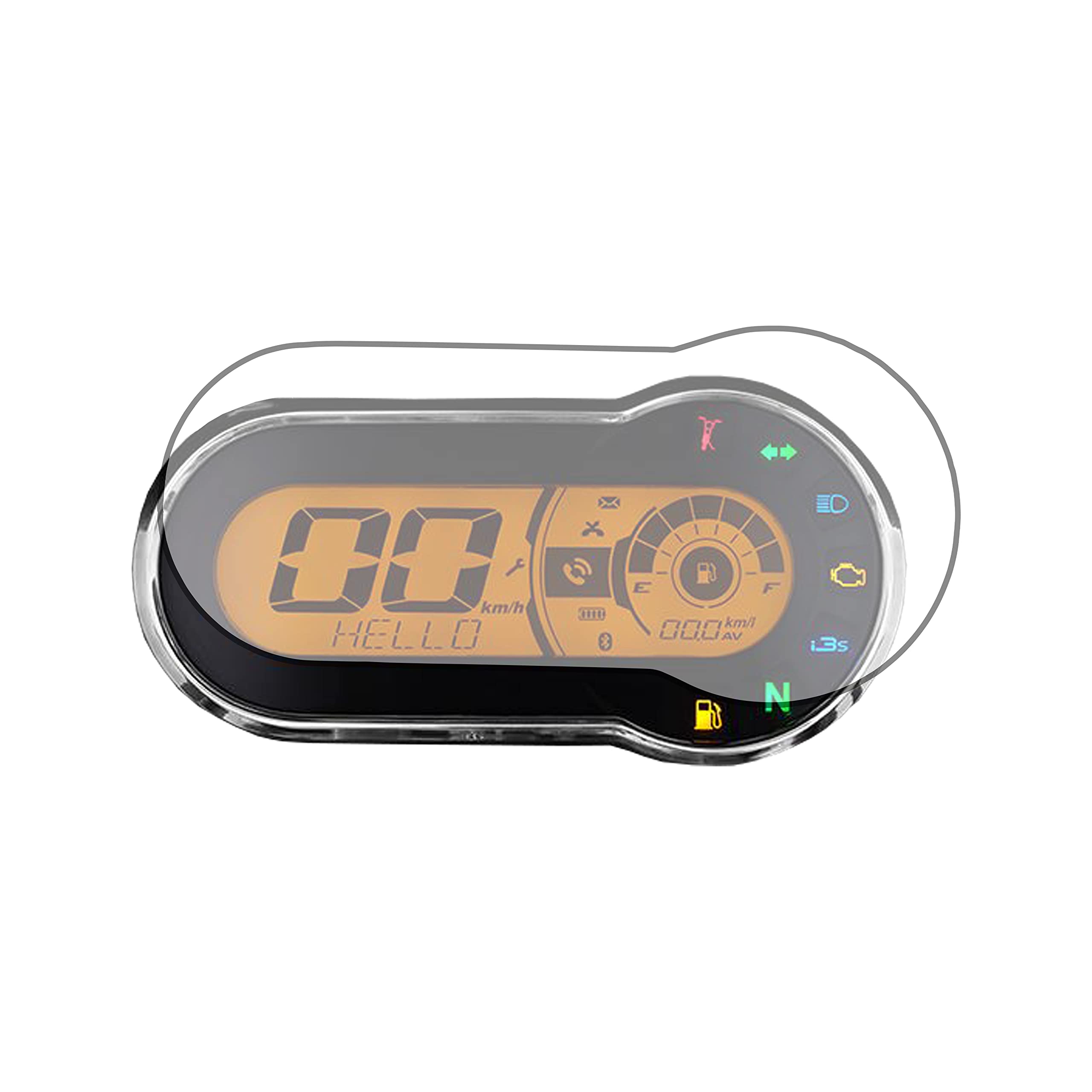NIKAVI SMSG45 Screen Guard Protecter Compatible for Hero Splendor Plus Xtec BS6 + NKVKC-image-40
