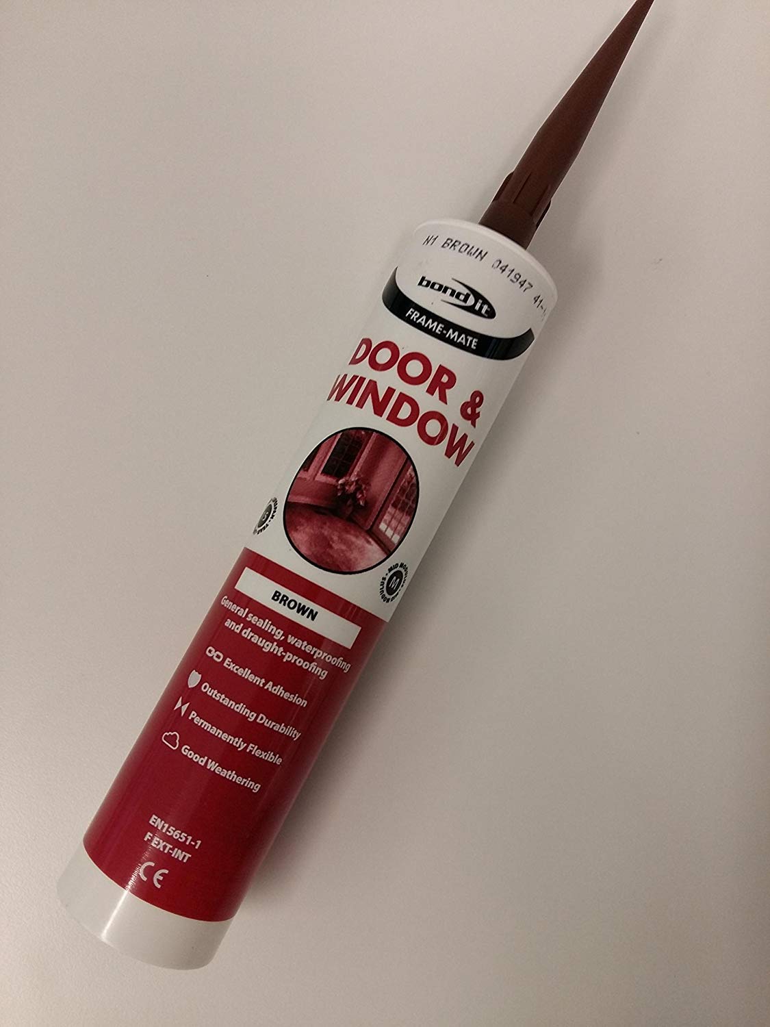 2 x Bond it Brown Frame Mate Door and window silicone for sealing and draught proofing