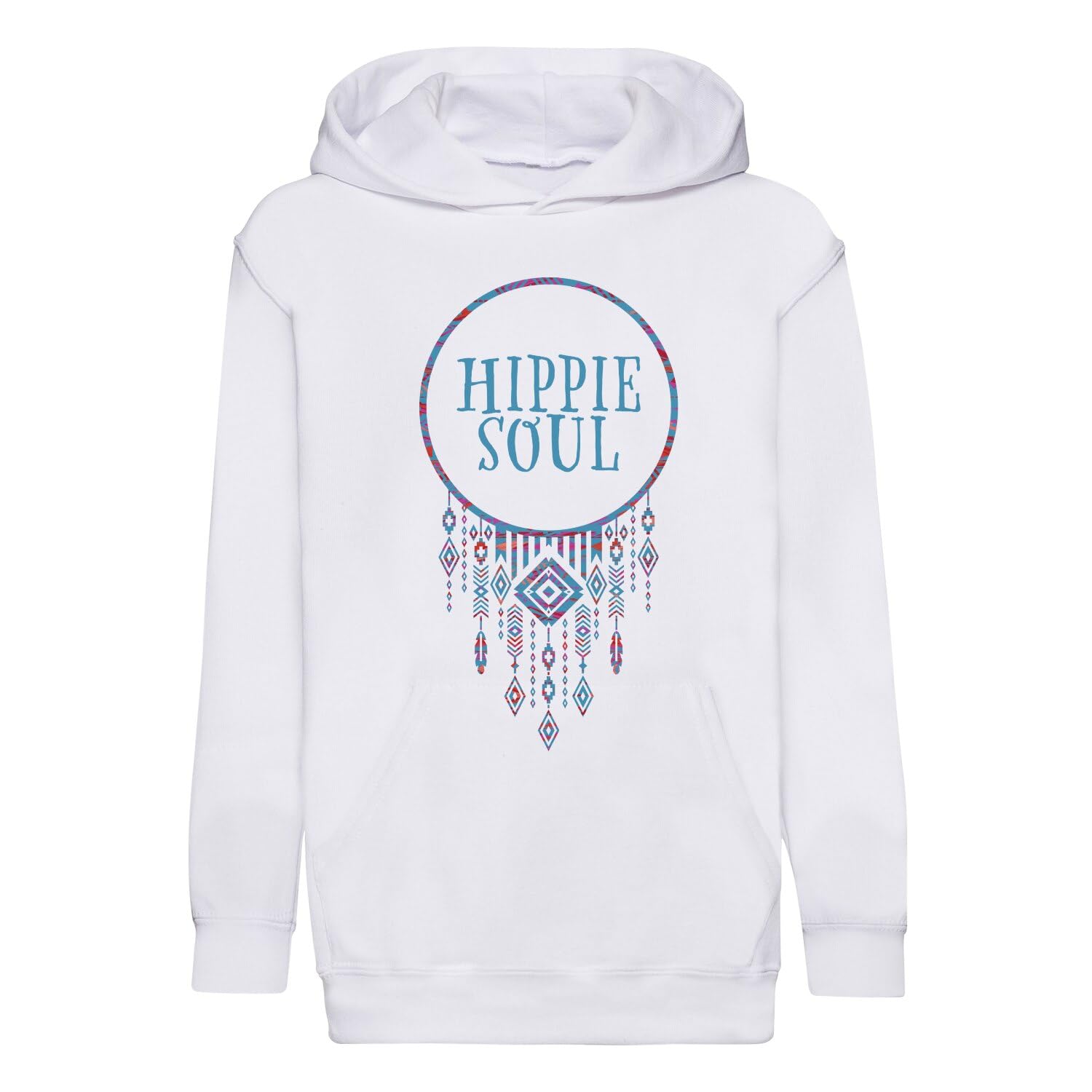 Sweat à capuche enfant Hippie Soul en coton premium style 70's - 4