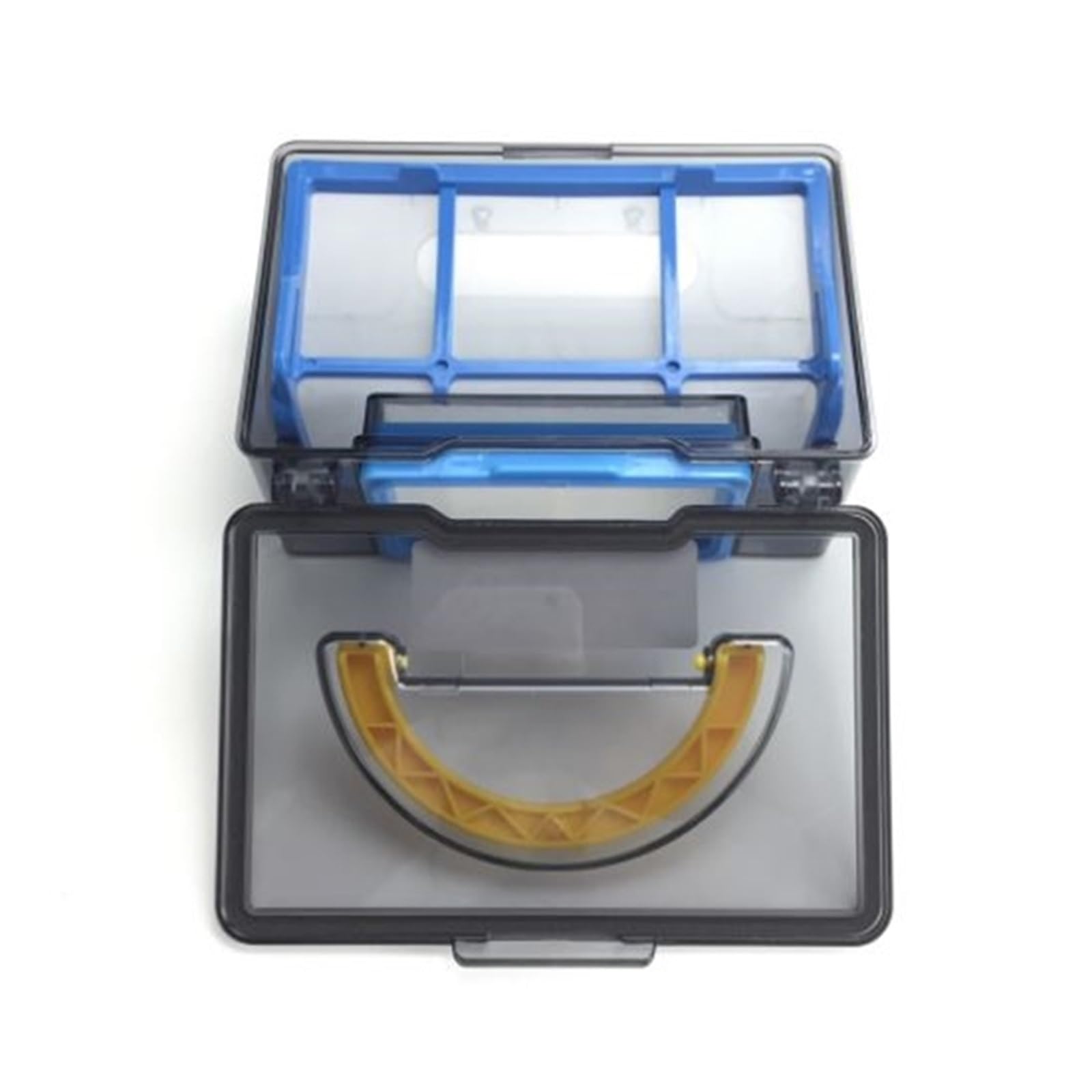 Caja de Polvo Filtro HEPA Red de prefiltro Compatible con ilife V5S V3 V5 V5S Pro V50 repuestos de aspiradora robótica Accesorios de Repuesto(1 pcs Dust Box)