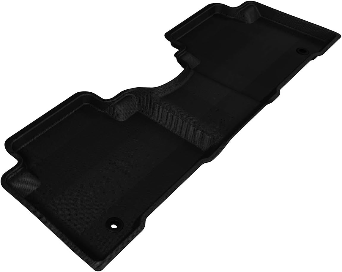 3D MAXpider Custom Fit Kagu Floor Mat (Black) for 2013-2018 Hyundai Santa FE Sport - 2ND Row