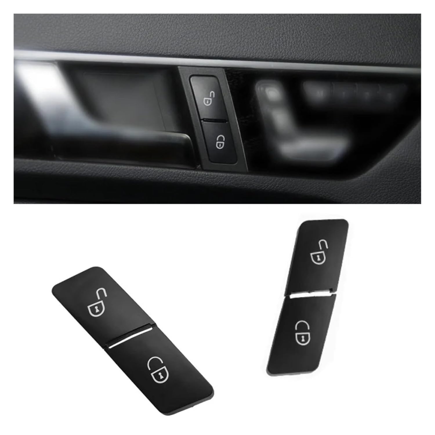 Car Door Lock Switch Button Replacement Fit for Benz A B C E GLK Class W204 W212 X204 ML GL GLE GLS W166 W463 W156 W176(Left)