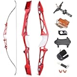 ZSHJGJR 66/68/70Inch Archery Takedown Recurve Bow Set Metal Riser Hunting Longbow Competition Athletic Bow Right Hand for Adult/Youth Hunting Shooting 12-40lbs