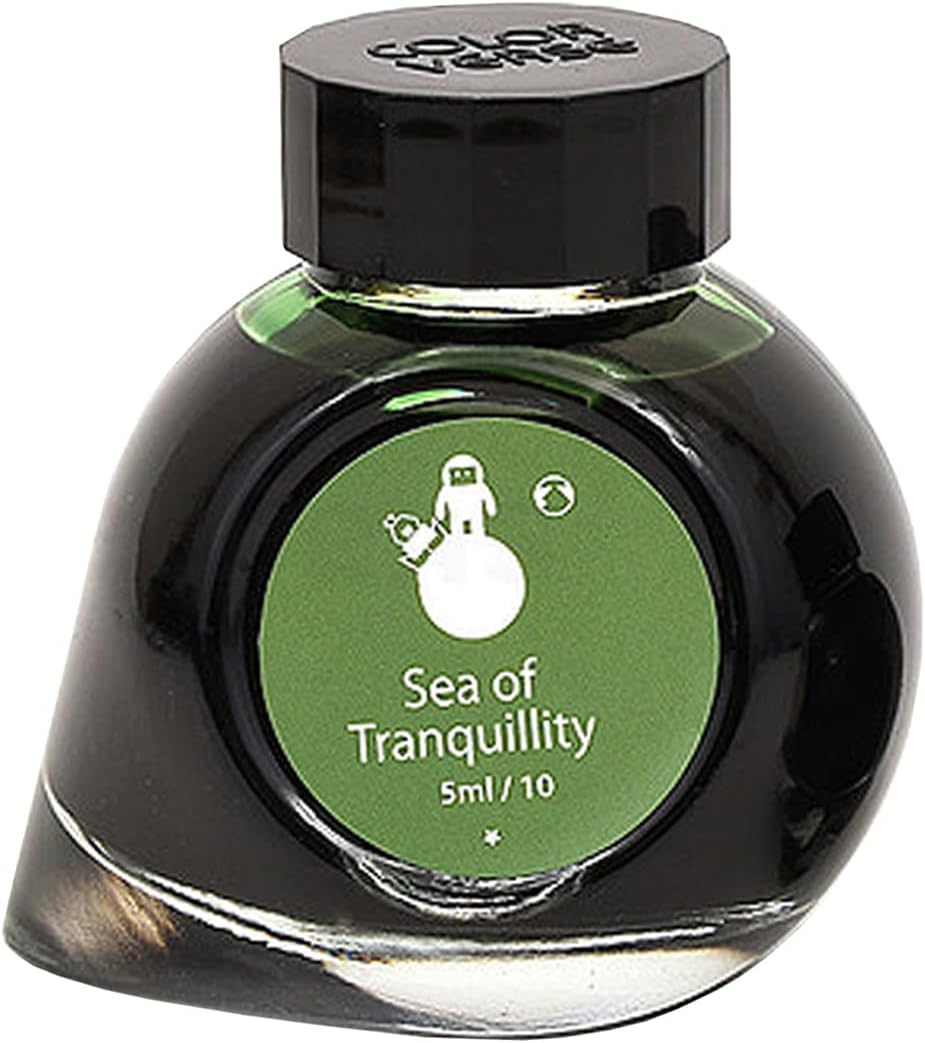 Colorverse Green Fountain Pen Ink Bottle | Sea of Tranquillity | 5ml | Dye Based | Mini Collection | Spaceward Series