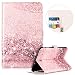 Produktbild kompatibel mit Galaxy Tab E 9.6 Hülle,Galaxy Tab E 9.6 Smart Cover Tasche PU Leder hülle Flip Folio Schutzhülle Stand Ständer Smart Shell Cover für Galaxy Tab E 9.6" T560/T561,Rosen Rosa Sand Blick