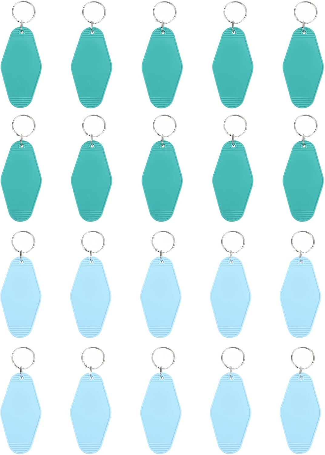 PATIKIL Vintage Motel Keychain, Blank Hotel Keychains Rhombus Retro Key Tag for DIY Crafts Ornament Luggage Labels Tags