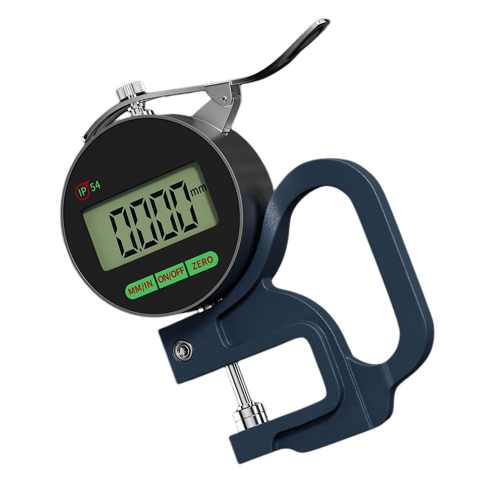 Tsophreniq Clock Gauge 12.7Mm 12.7/25.4Mm High Accuracy Thickness Measuring Gauge Rechargeable Digital Tester With Lcd Screen And Waterproof Housing Metal Thickness Measurement Tool