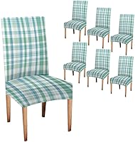 Vista 39 de CAPSCEOLL Fundas para Sillas De Comedor 4, Funda elástica para silla de comedor, lavable de elastano, fundas para sillas Parsons de cocina, Fundas