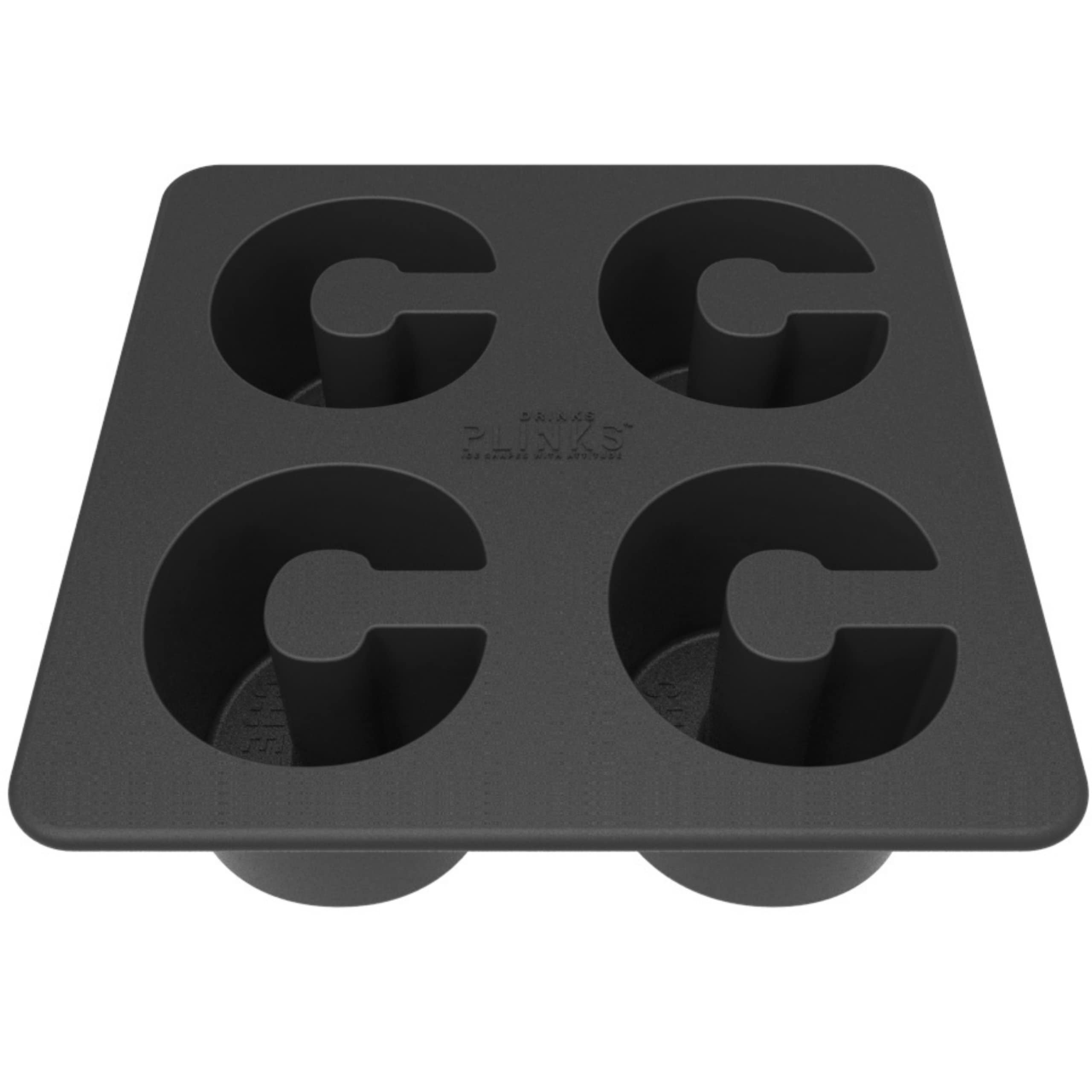 DRINKSPLINKS Custom Letter C Silicone Ice Cube Tray‚ Personalized Monogram Big Ice Cube Molds for Whiskey, Bourbon, Cocktails, and Customized Gifts with Initials. Fun Alphabet Mold for Every Name.