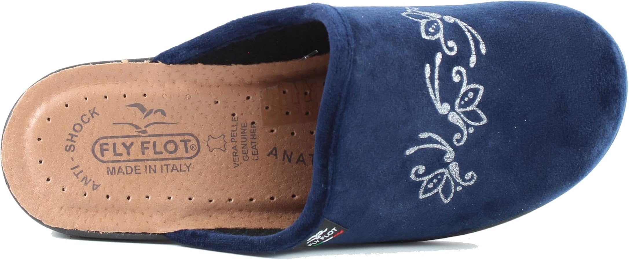 CIABATTA DA DONNA IN VERA LANA Beige - Fly Flot Inverno - Trendy