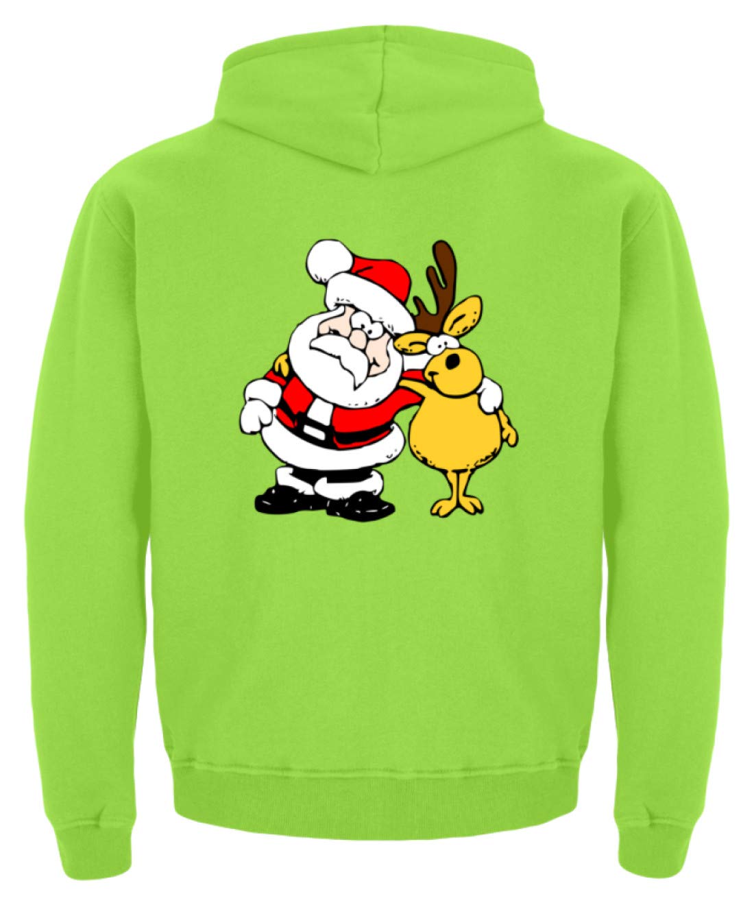 Sweat à capuche enfant imprimé père Noël coton polyester