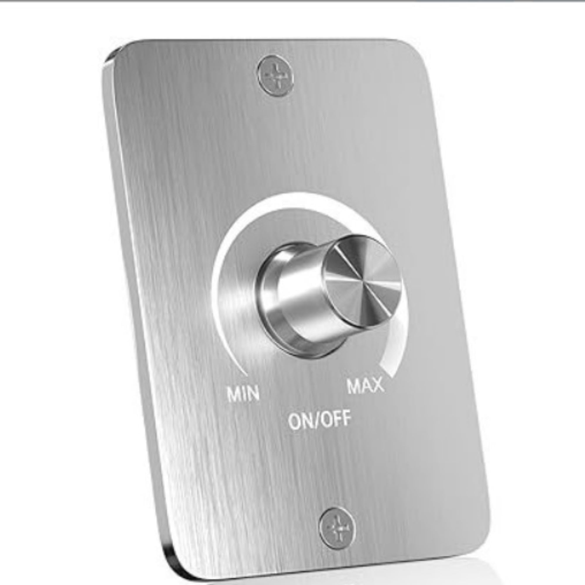 Clearhill DC 12V 5A High Side PWM LED Dimmer Switch, Silver,70mm x 50mm,3 Wire Stepless Dimmer for RV, Boat, Truck, Trailer Lights