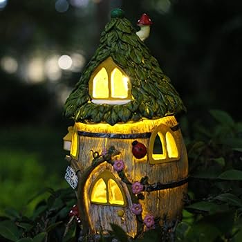 値下げ中！ガーデン オーナメント ソーラー フェアリーハウス 楽天市場】Madelyn ガーデンオーナメント Valery ソーラー置物