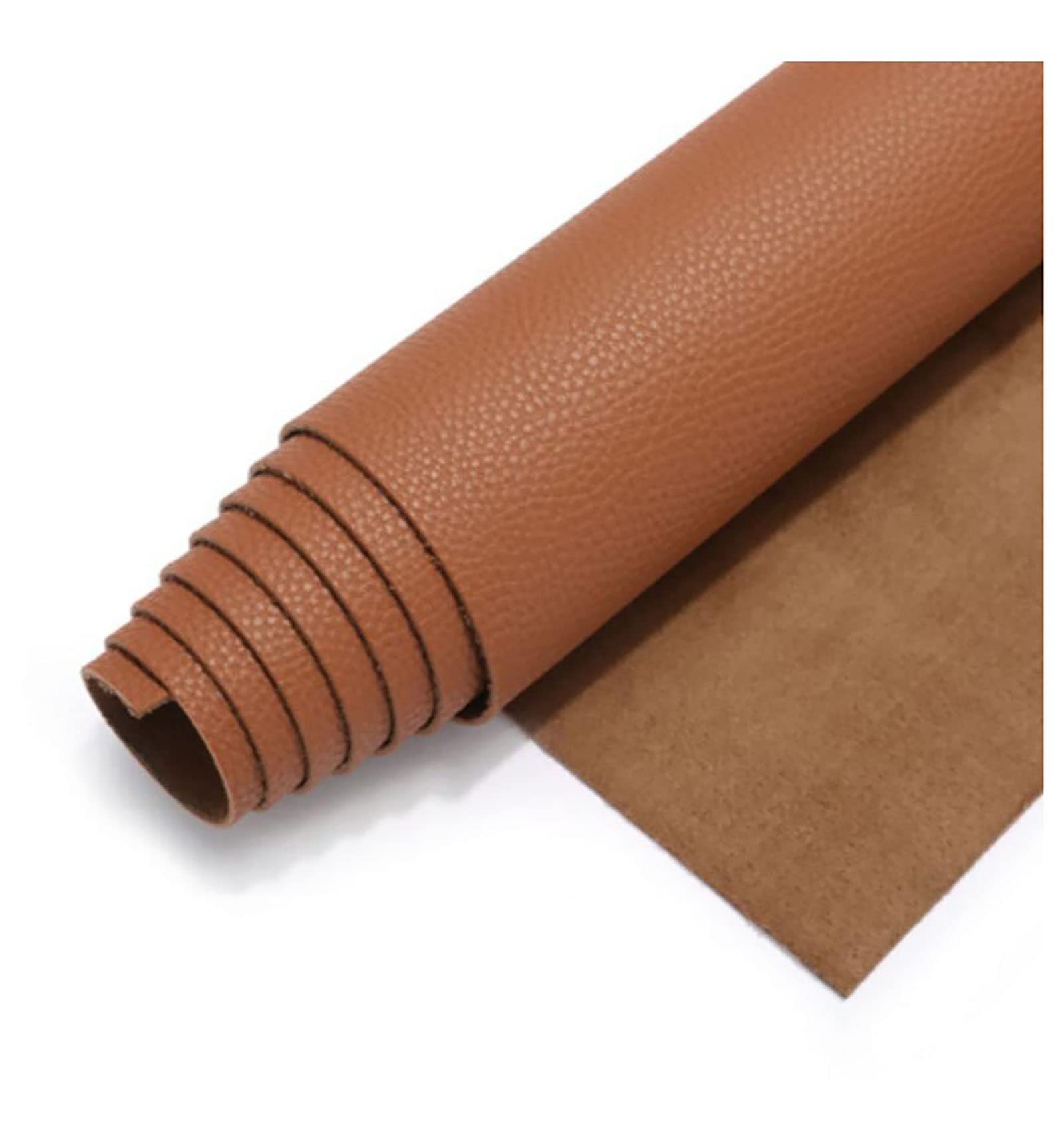 Cuir tissu marron souple 138cm pour restaurer une chaise de cuisine ou un canapé de salon